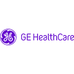 Purple GE HealthCare logo with a circular GE emblem on the left and GE HealthCare text to the right, all on a white background.